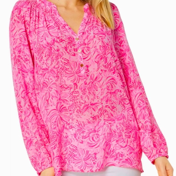 Lilly Pulitzer Pink Elsa Top - Picture 1 of 3
